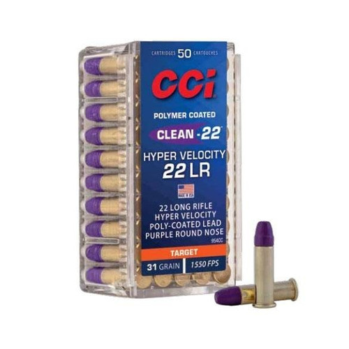 CCI 22 LR Ammo 31gr PCRN Ammunition - 50 Rounds