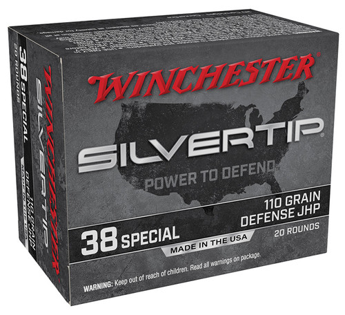 W 38Spl 110gr,Silver Tip HP 20/Box