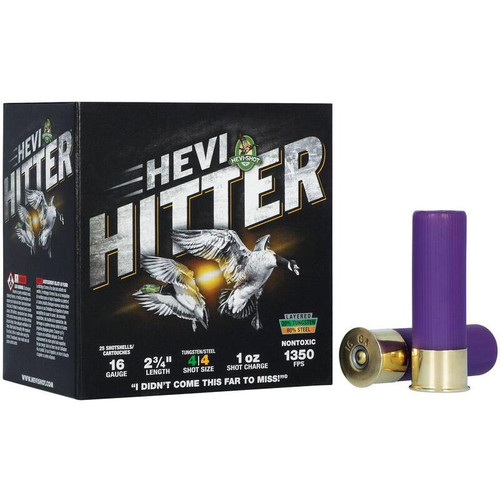 Hevi-Shot 16 Gauge Ammo 1 oz #4 Steel Ammunition - 25 Rounds