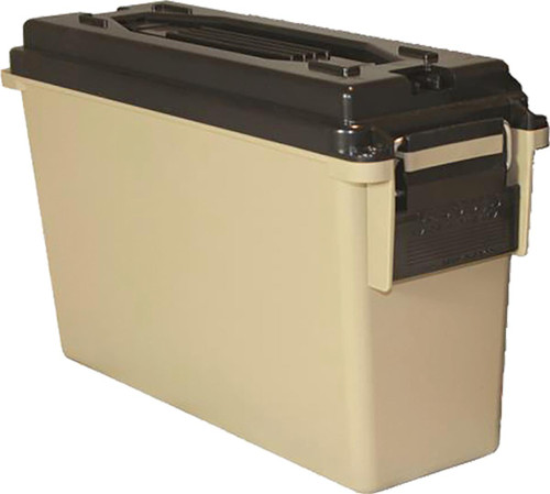 Berry's 40 Cal. Plastic Ammo Can (Tan) 9.25"L x 3.5" BW x 3.75"TW x 6.75" H