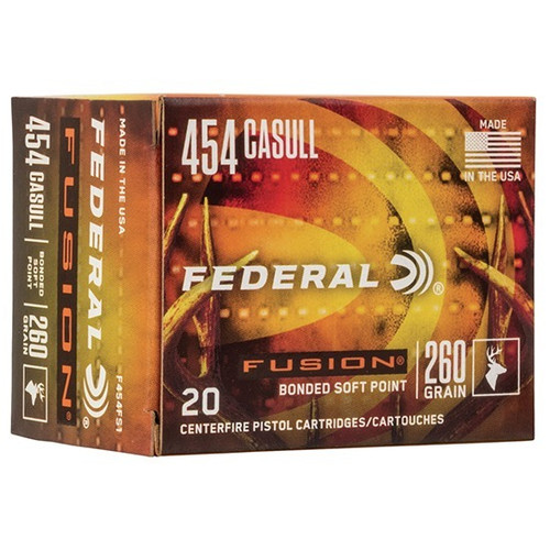 Federal 454 Casull Ammo 260gr SP Ammunition - 20 Rounds
