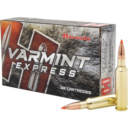 Hornady 6.5 Creedmoor Ammo 95gr V-MAX Ammunition - 20 Rounds