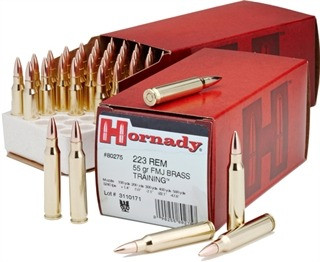 Hornady .223 Remington Ammo 55gr FMJ-BT Ammunition - 50 Rounds