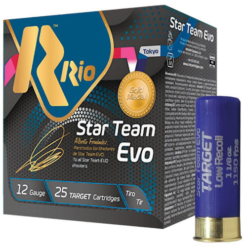 Rio Ammunition 12 Gauge Ammo 1-1/8 oz #8 Shot Ammunition - 25 Rounds
