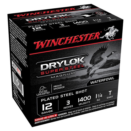 Winchester 12 Gauge Ammo 1-1/4 oz T Shot Ammunition - 25 Rounds