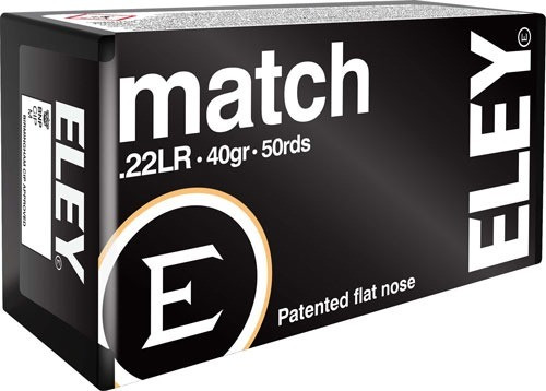 Eley .22 LR Ammo 40gr Lead Solid Ammunition - 50 Rounds