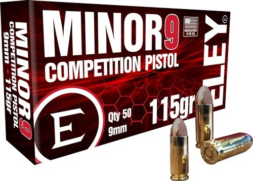 Eley 9mm Luger Ammo 115gr FMJ Ammunition - 50 Rounds