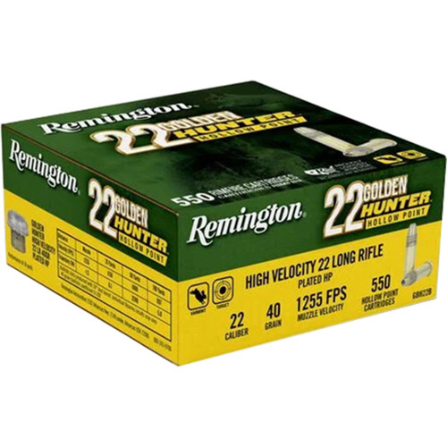Remington .22 LR Ammo 40gr HP Ammunition - 550 Rounds