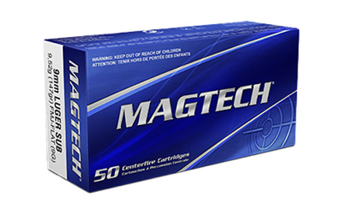 Magtech 9mm Ammo 147gr Full Metal Jacket Ammunition - 50 Rounds