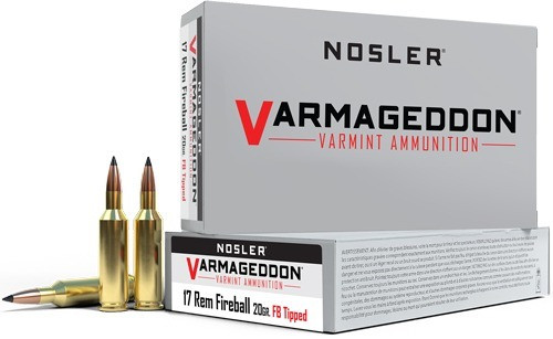 Nosler 17 Remington Ammo 20gr Varmageddon Ammunition - 20 Rounds