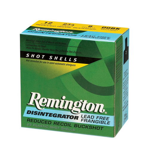 Remington 12 Gauge Ammo 27 Pellets #4 Buck Ammunition - 250 Rounds