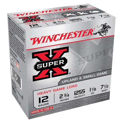 Winchester 12 Gauge Shotgun Ammunition XU12H7@ 2.75" #7 - 250 Shells
