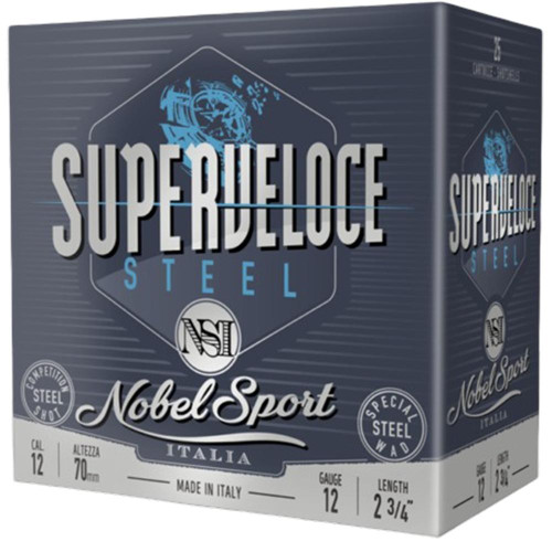 NobelSport 12 Gauge Ammo 1 oz #6 Steel Ammunition - 25 Rounds