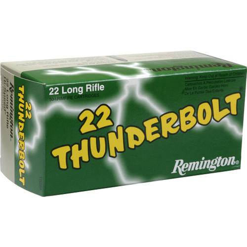 Remington Thunderbolt Rimfire Ammo 22 LR. 40 gr. LRN 50 rd.