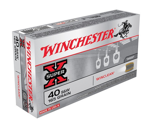 Winchester .40 S&W Ammo 165gr WC Ammunition - 50 Rounds
