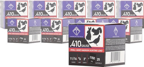 American Tactical 410 Bore Ammo 11/16 oz #6 Lead Ammunition - 250 Rounds