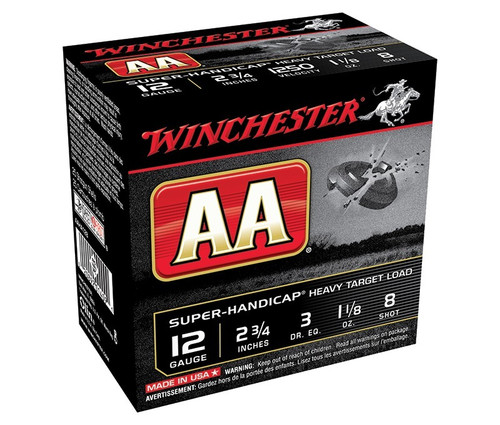 Winchester 12 Gauge Ammo 1-1/8 oz #8 Lead Ammunition - 250 Rounds