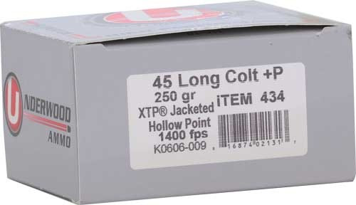 Underwood Ammo .45 Colt Ammo 250gr XTP Ammunition - 20 Rounds