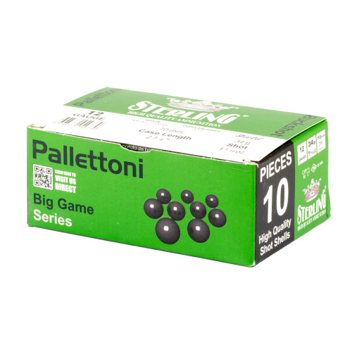 Sterling 12 Gauge Shotgun Ammunition SRL8698779949730 2.75" 00 Buck - 10 Shells