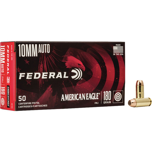 Federal 10mm Ammo 180gr FMJ Ammunition - 50 Rounds