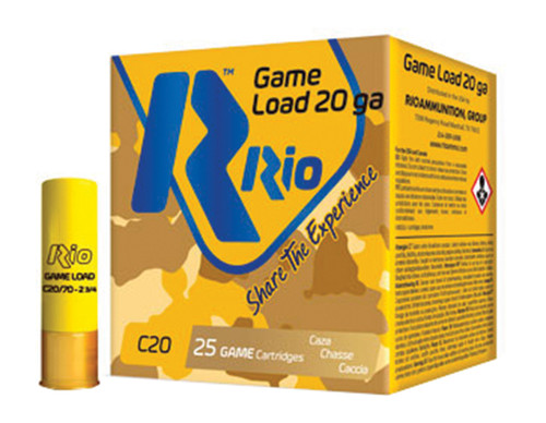 Rio 20 Gauge Shotgun Ammunition RC2075 2.75" #7 - 250 Shells