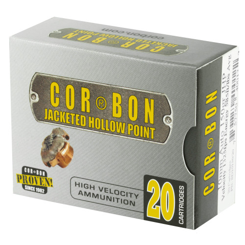Cor-Bon 10mm Auto Ammo 150gr JHP Ammunition - 20 Rounds