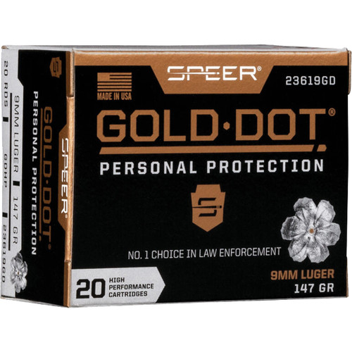 Speer 9mm Ammo 147gr HP Ammunition - 20 Rounds