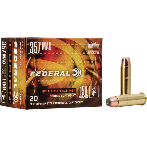 Federal 357 Magnum Ammo 158gr FSP Ammunition - 20 Rounds