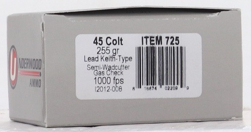 Underwood Ammo .45 Long Colt Ammo 255gr LSWC Ammunition - 20 Rounds