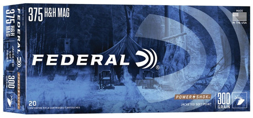 Federal .375 H&H Mag Ammo 300gr SP Ammunition - 20 Rounds