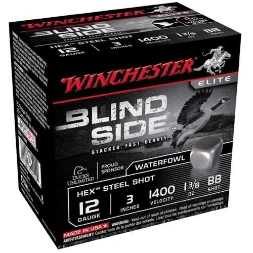 Winchester 12 Gauge Ammo 1-3/8 oz #BB Steel Ammunition - 100 Rounds