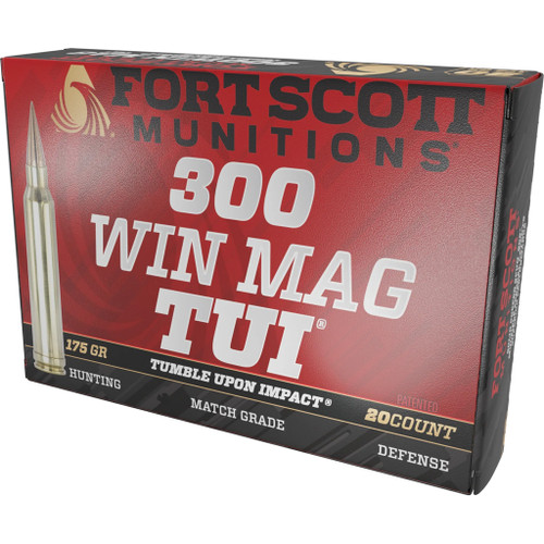 Fort Scott 300 Winchester Magnum Ammo 175gr TUI Ammunition - 20 Rounds