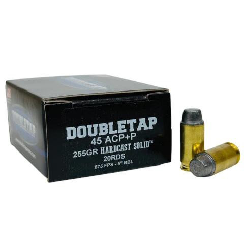 DoubleTap 45 ACP Ammo 255gr LSWC Ammunition - 20 Rounds