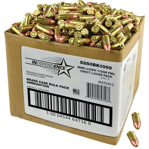 CCI 9mm Ammo 115gr FMJ Ammunition - 1000 Rounds