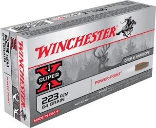 Winchester Ammunition .22-250 Rem Ammo 64gr PP Ammunition - 20 Rounds