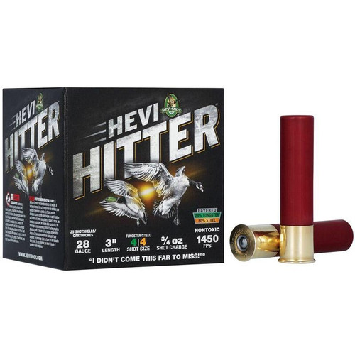 Hevi-Shot 28 Gauge Ammo 3/4 oz #4 Steel Ammunition - 25 Rounds