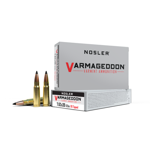 Nosler 7.62x39mm Ammo 123gr VG FBT Ammunition - 20 Rounds