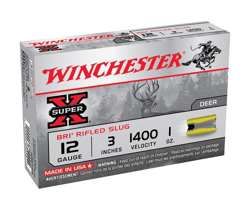 Winchester 12 Gauge Ammo 1 oz Sabot Slug Ammunition - 5 Rounds