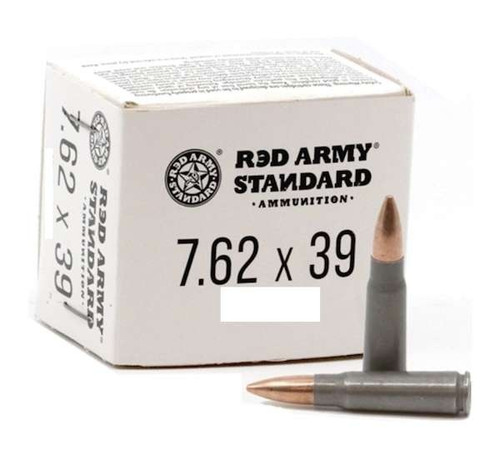 Red Army Standard 7.62x39 Ammo 122gr HP Ammunition - 20 Rounds