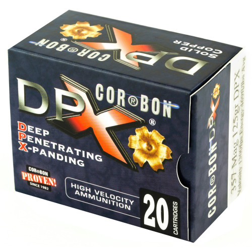 Cor-Bon .357 Magnum Ammo 125gr XPB Ammunition - 20 Rounds