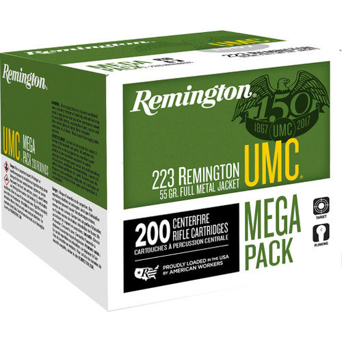 Remington 223 Ammo 45gr JHP Ammunition - 200 Rounds