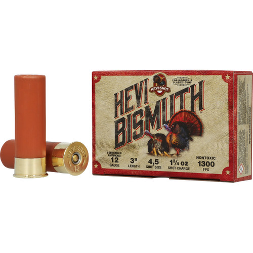 Hevi-Shot 12 Gauge Shotgun Ammunition HSBT412045 3" #5 - 5 Shells