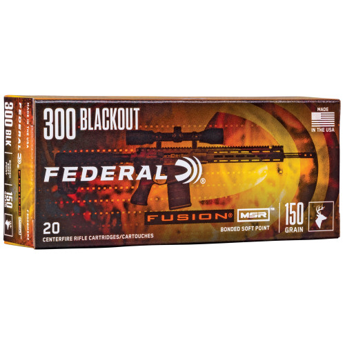 Federal 300 AAC Blackout Ammo 150gr FSP Ammunition - 20 Rounds