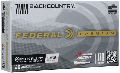 Federal 7mm Backcountry Ammo 170gr PT Ammunition - 20 Rounds