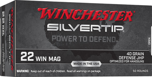 Winchester .22 Win Magnum Rimfire Ammo 40gr JHP Ammunition - 20 Rounds