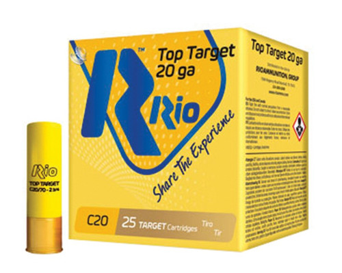 Rio Top Target 20 Gauge 2-3/4" 1 oz #9 Shotshell Ammo - 250 Rounds