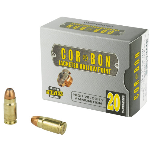 Cor-Bon .357 Sig Ammo 125gr JHP Ammunition - 20 Rounds
