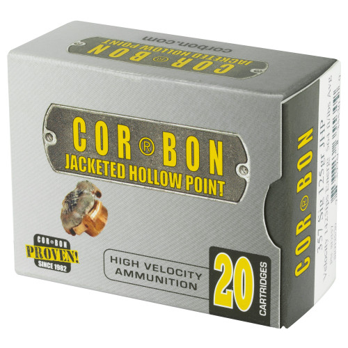 Cor-Bon .357 Sig Ammo 125gr JHP Ammunition - 20 Rounds