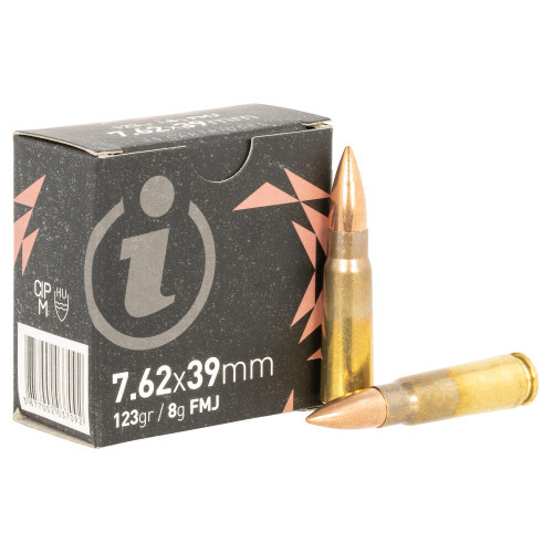 Igman 7.62x39mm Ammo 123gr FMJ Ammunition - 15 Rounds