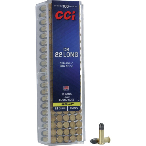 CCI .22 Long Ammo 29gr LRN Ammunition - 100 Rounds